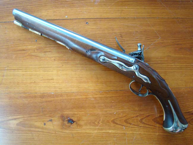 A fine Colonial Williamsburg Revolutionary War "Style" Heavy Dragoon Flintlock pistol — image 4
